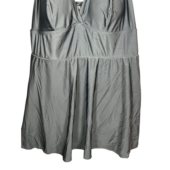Torrid Black Underwire Swim Dress Size 3 (3X 22/24) One-Piece Adjustable Straps - Picture 4 of 16